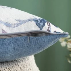 Staunton And Henry Alpine Blue Mountains Throw Cushion