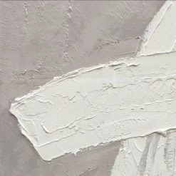 Staunton And Henry Modern Abstract Beige And White Oil Painting