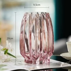 Staunton And Henry Home Accessories Modern Ribbed Glass Vase