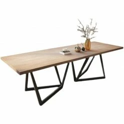 Staunton And Henry Furniture Otto Solid Wood And Metal Dining Table