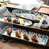 Staunton And Henry Akari Blue And White Japanese Sushi Dish
