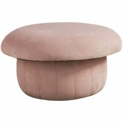 Staunton And Henry Plush Velvet Mushroom Stool Furniture
