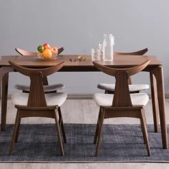 Staunton And Henry Sabrina Walnut Rectangle Dining Table