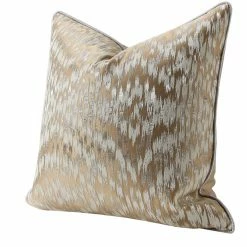 Staunton And Henry Champagne Gold Viscose Throw Cushion