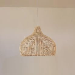 Staunton And Henry Lighting Rattan Birdcage Ceiling Light