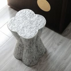 Staunton And Henry Furniture Clover Leaf Mother Of Pearl Inlay Side Table