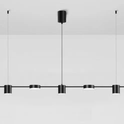 Staunton And Henry Lighting Modern Linear Gold Hanging Track Lights
