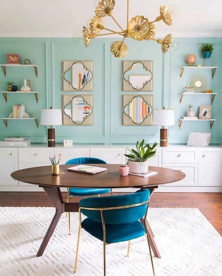 Staunton And Henry Oriental Window Frame Wall Mirror