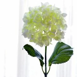 Staunton And Henry White Hydrangea Silk Flowers Stem Home Accessories