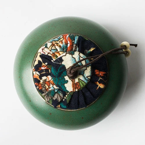 Staunton And Henry Kitchen Jade Green Oriental Tea Canister