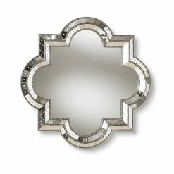 Staunton And Henry Cloverleaf Art Deco Decorative Wall Mirror