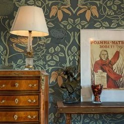 Staunton And Henry Wall Decor Orange And Green Floral Wall Mural