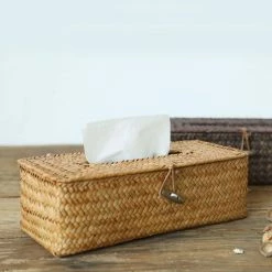 Staunton And Henry Rattan Tissue Box Cover