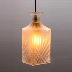 Staunton And Henry Vintage Bottle Pendant Light Lighting