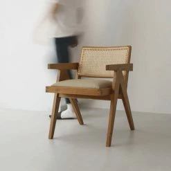 Staunton And Henry Furniture Replica Chandigarh Solid Wood Lounge Chair