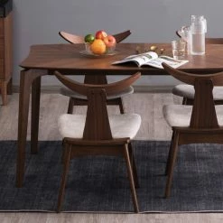 Staunton And Henry Sabrina Walnut Rectangle Dining Table