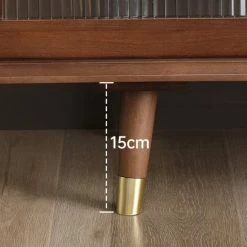 Staunton And Henry Midcentury Modern Walnut TV Cabinet With Drawers Furniture