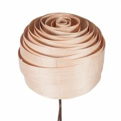 Staunton And Henry Lighting Studio Vayehi Roza Wood Veneer Floor Lamp