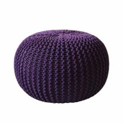 Staunton And Henry Furniture Chunky Knit Pouf