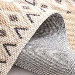 Staunton And Henry Rugs Bea Khaki Wool Runner Rug