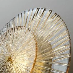 Staunton And Henry Flora Round Glass And Gold Wall Light Lighting