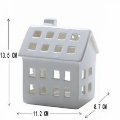 Staunton And Henry Porcelain House Tea Light Holder Home Accessories