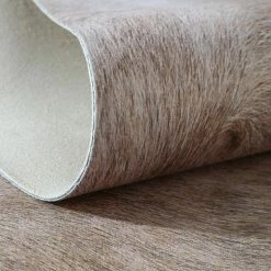 Staunton And Henry Premium Tricolor Brown Faux Cowhide Rug