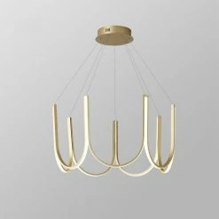 Staunton And Henry Lighting Modern Art Deco U Shape Chandelier