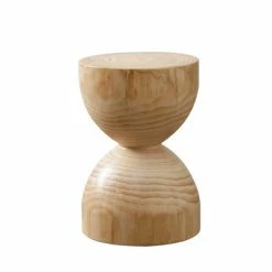 Staunton And Henry Furniture Solid Log Wood Stool