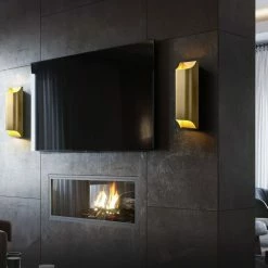 Staunton And Henry Kole Copper Up And Down Wall Sconce Lighting