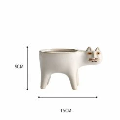 Staunton And Henry Cute Cat Plant Pot Home Accessories