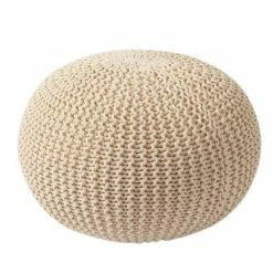Staunton And Henry Furniture Chunky Knit Pouf