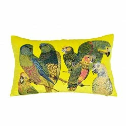 Staunton And Henry Home Accessories Parrot Embroidered Throw Cushion