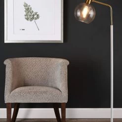 Staunton And Henry Orbit Glass Shade Floor Lamp Lighting