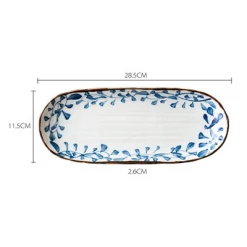 Staunton And Henry Akari Blue And White Japanese Sushi Dish