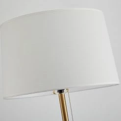 Staunton And Henry Mila Metal Floor Lamp White Shade Lighting