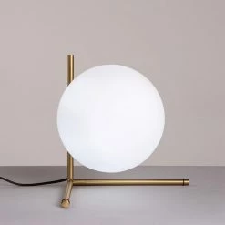 Staunton And Henry Retro Modern Brass Table Lamp Lighting