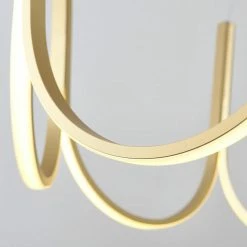 Staunton And Henry Lighting Modern Art Deco U Shape Chandelier