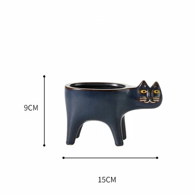 Staunton And Henry Cute Cat Plant Pot Home Accessories