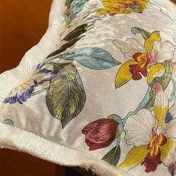 Staunton And Henry Velvet Oriental Garden Throw Cushion