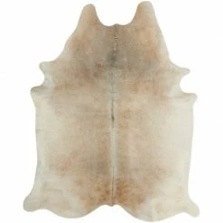 Staunton And Henry Premium Champagne Faux Cowhide Rug