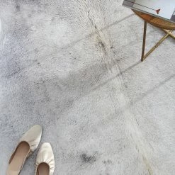 Staunton And Henry Rugs Premium Grey And Cream Faux Cowhide Rug