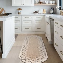 Staunton And Henry Rugs Bea Khaki Wool Runner Rug