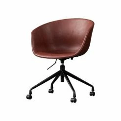 Staunton And Henry Hayden Swivel Saddle Tan Armchair Furniture