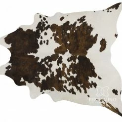 Staunton And Henry Pergamino Tricolour Brown And White Cowhide Rug