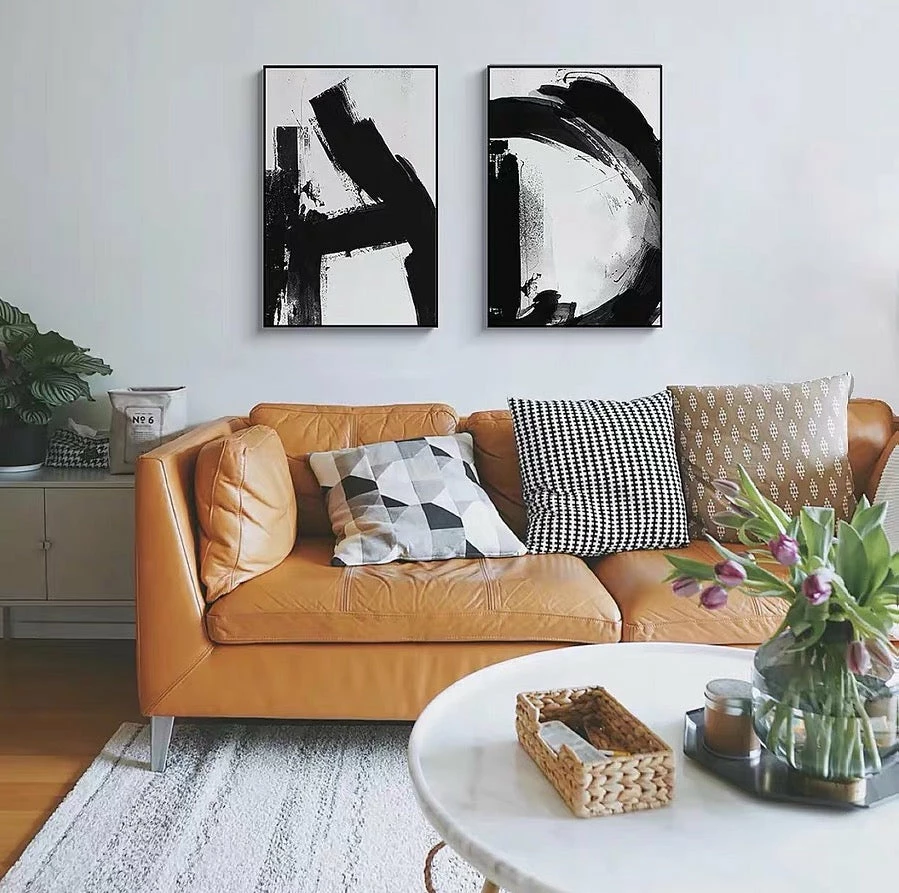 Staunton And Henry Black And White Alphabet Wall Art With Frame