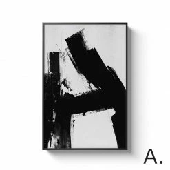 Staunton And Henry Black And White Alphabet Wall Art With Frame