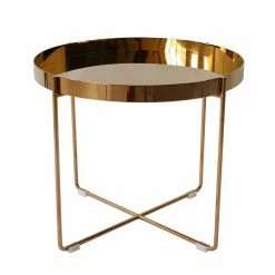 Staunton And Henry Furniture Habibi Copper Tray Side Table