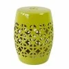 Staunton And Henry Lime Green Ceramic Chinese Drum Stool Furniture