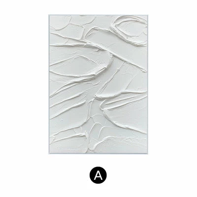 Staunton And Henry Wall Decor Modern Abstract White Oil Painting